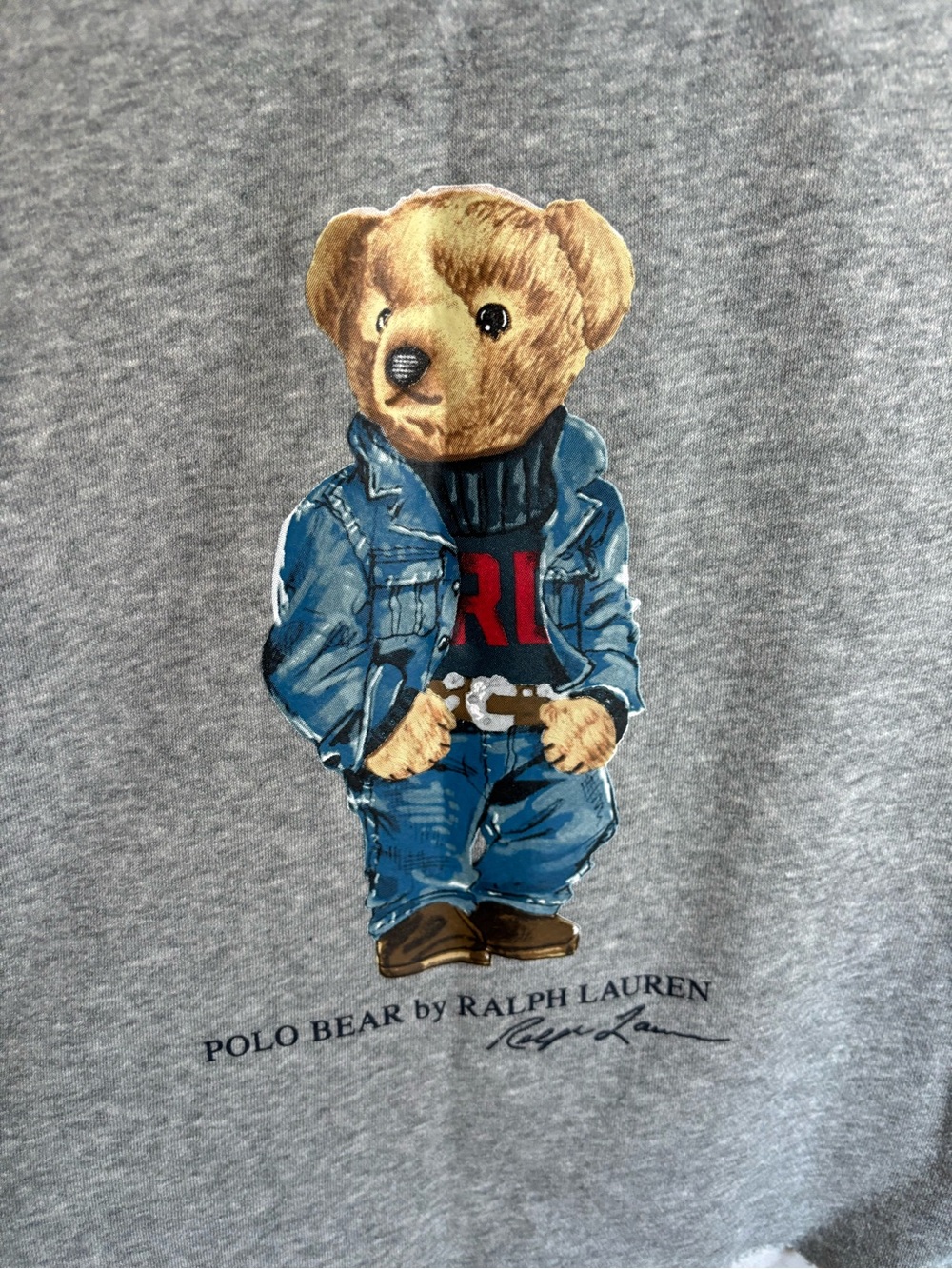 POLO RALPH LAUREN Gray Bear Sweatshirt - Picture 2 of 5